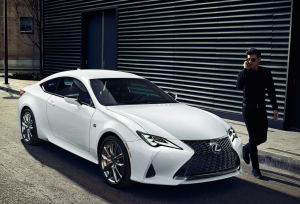 White Lexus RC parked in Englewood, NJ