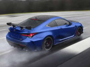Blue 2024 Lexus RC F on Track Englewood, NJ