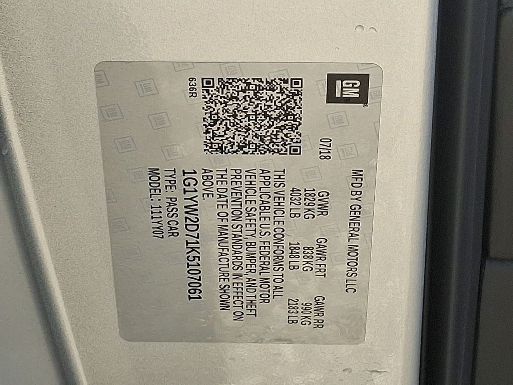 2019 Chevrolet Corvette Grand Sport 1LT