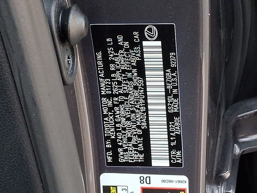 2023 Lexus ES 350 350