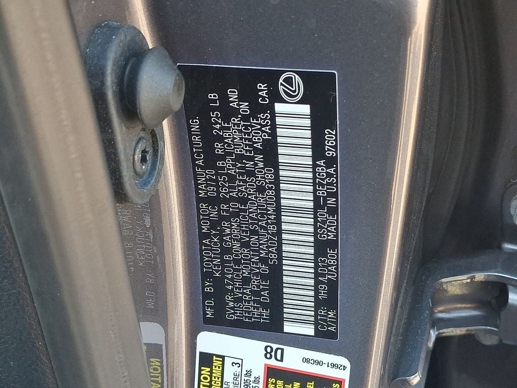 2021 Lexus ES 350 350
