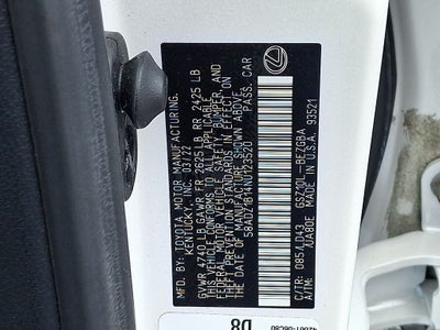 2022 Lexus ES 350 350