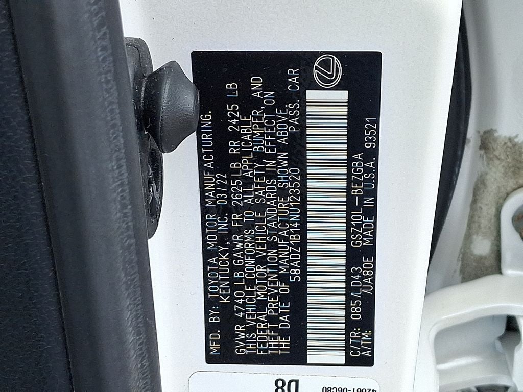 2022 Lexus ES 350 350