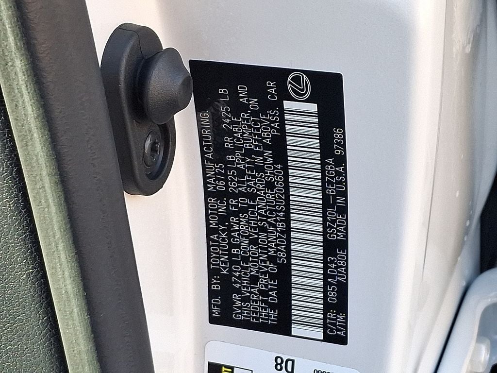 2025 Lexus ES 350 350