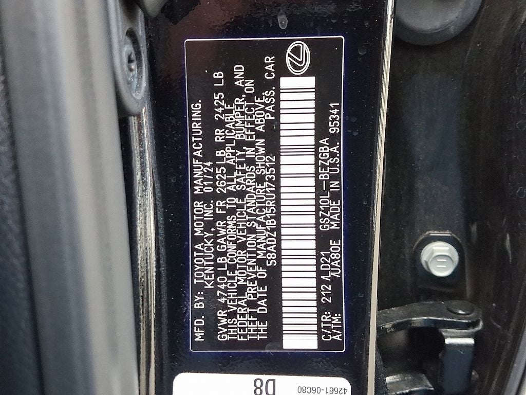 2024 Lexus ES 350 350 w/Navigation