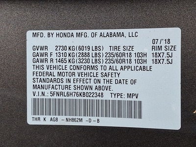 2019 Honda Odyssey EX-L