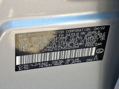 2022 Lexus IS 350 F SPORT 350 F SPORT