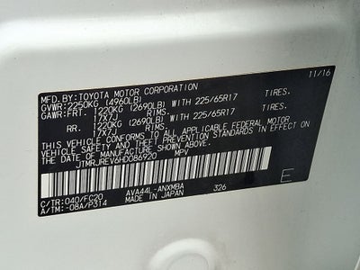 2017 Toyota RAV4 Hybrid XLE