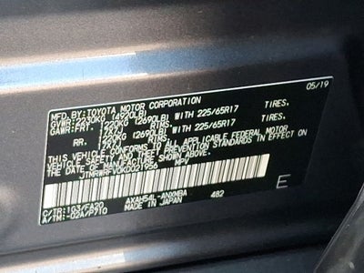 2019 Toyota RAV4 Hybrid XLE AWD