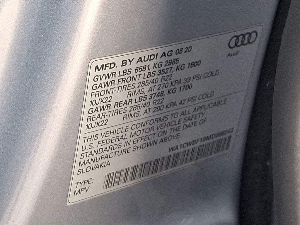 2021 Audi SQ8 4.0T Prestige quattro