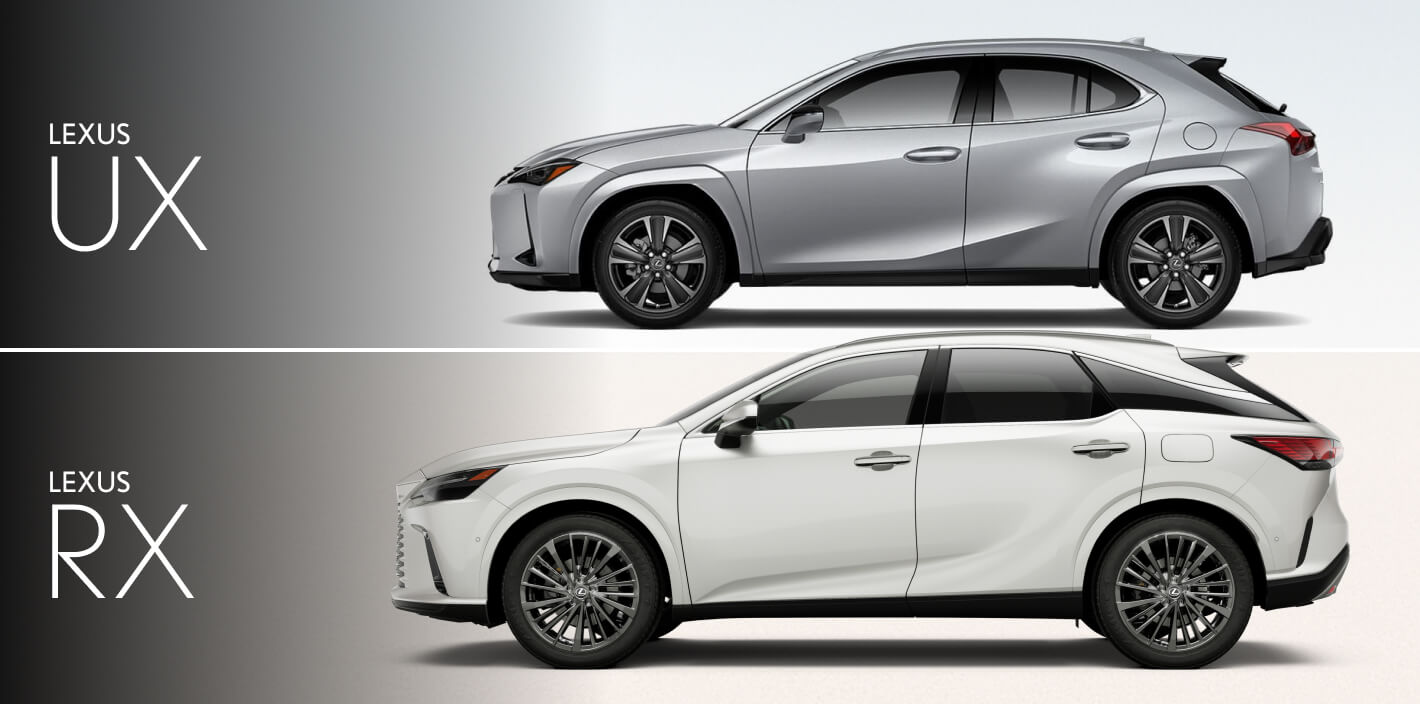 Lexus UX vs. RX Size