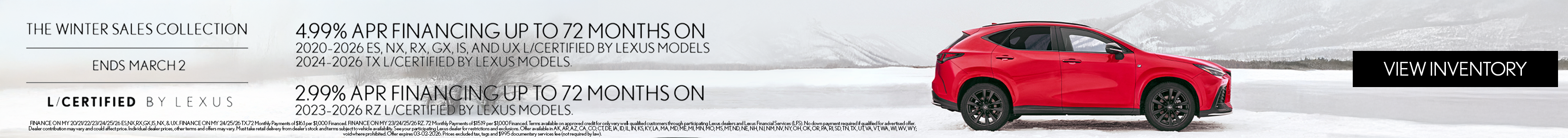 L/Certified Sales Event