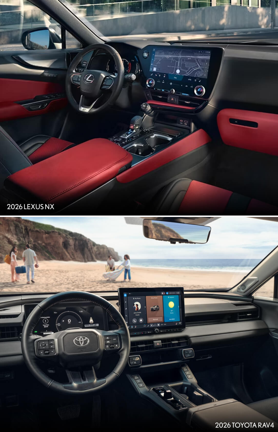 Lexus NX vs. Toyota RAV4 Technology & Safety Features